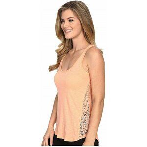 P.J. Salvage Lace Trim Tank Top Sz Large Melon Color New